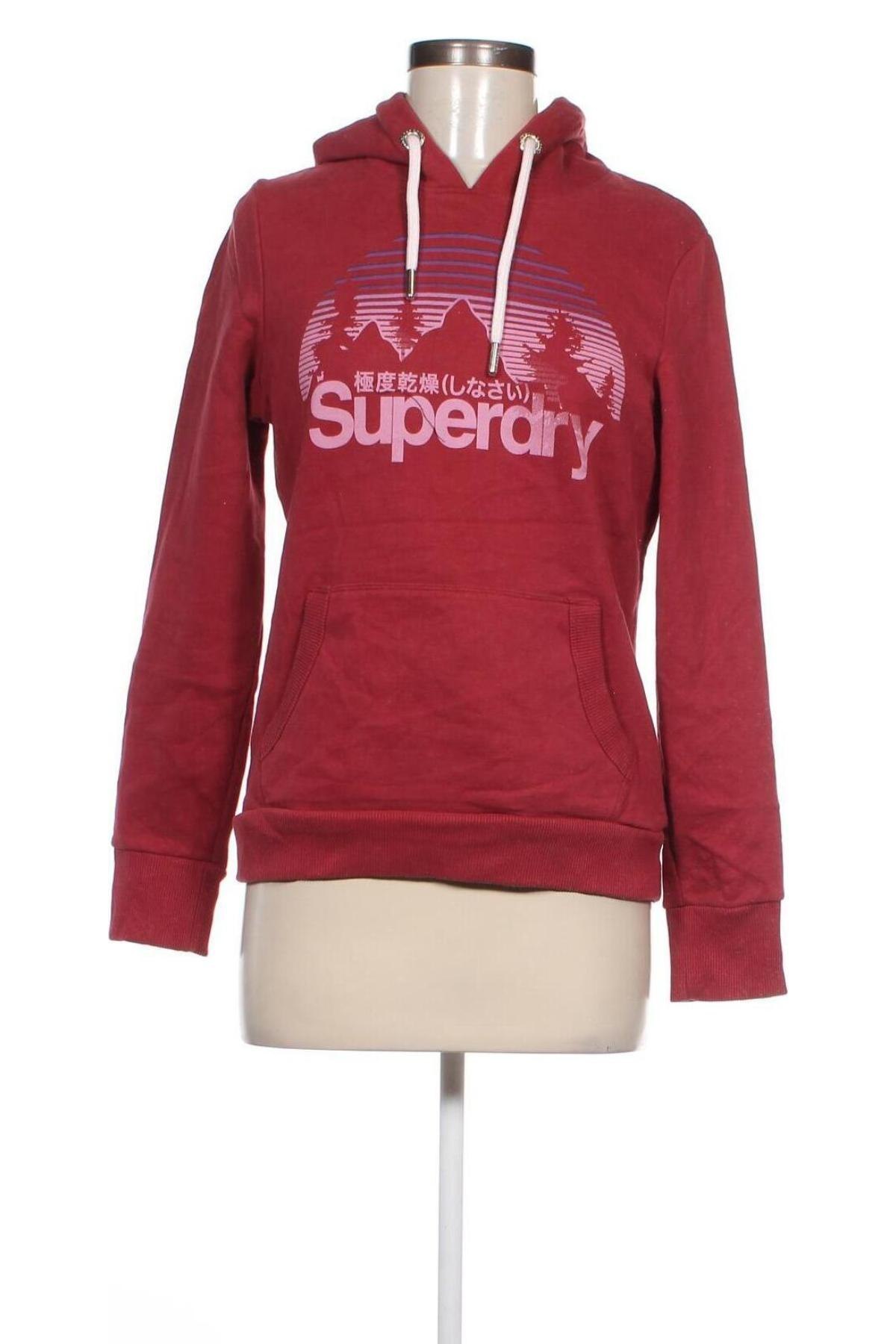 Damen Sweatshirt Superdry, Größe M, Farbe Rot, Preis 24,99 €