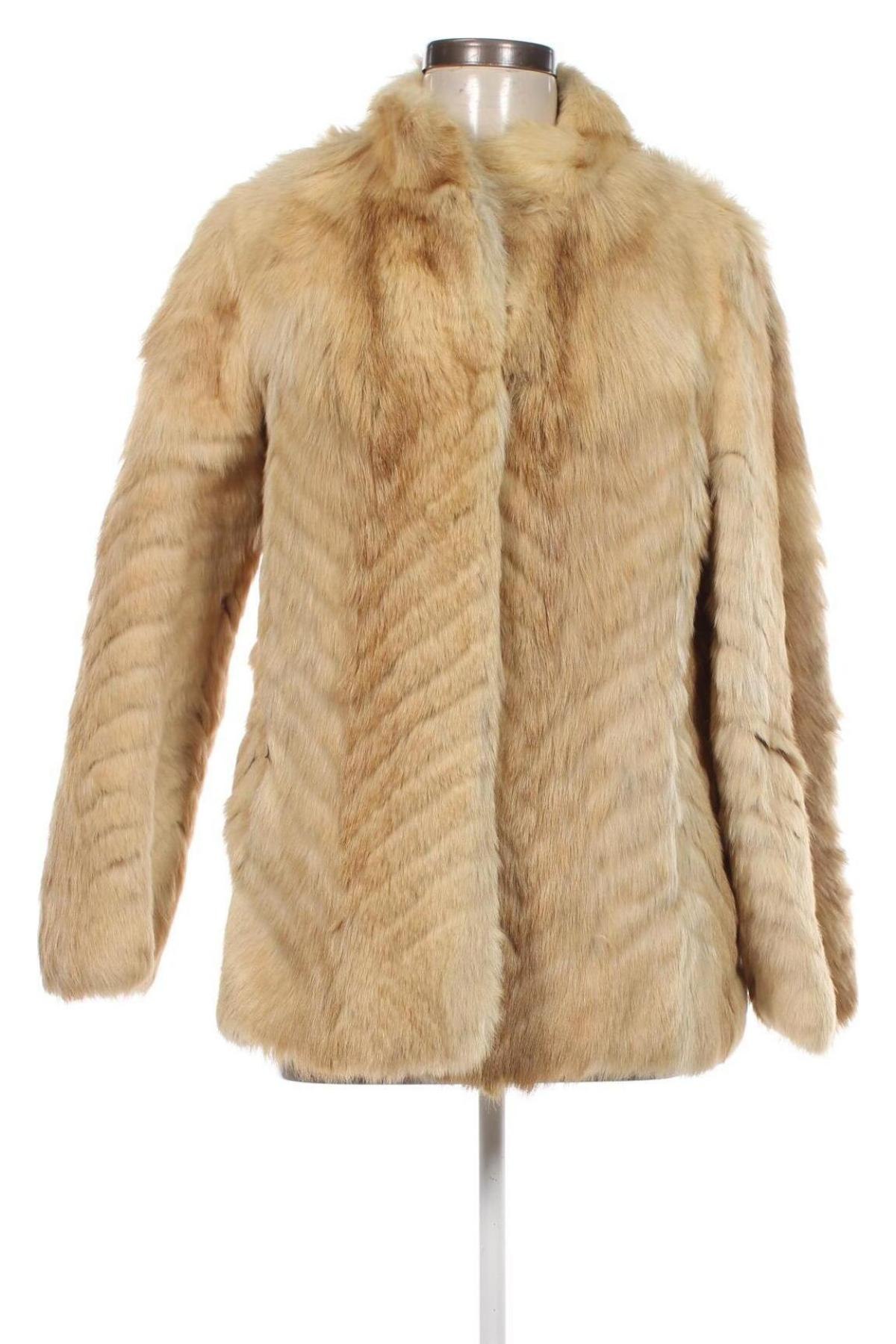 Damen Ledermantel, Größe M, Farbe Beige, Preis € 149,99