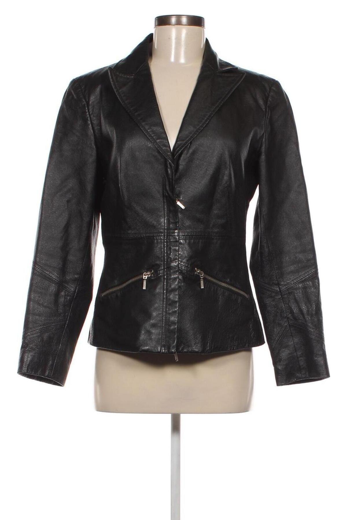 Damen Lederjacke, Größe M, Farbe Schwarz, Preis 94,27 €