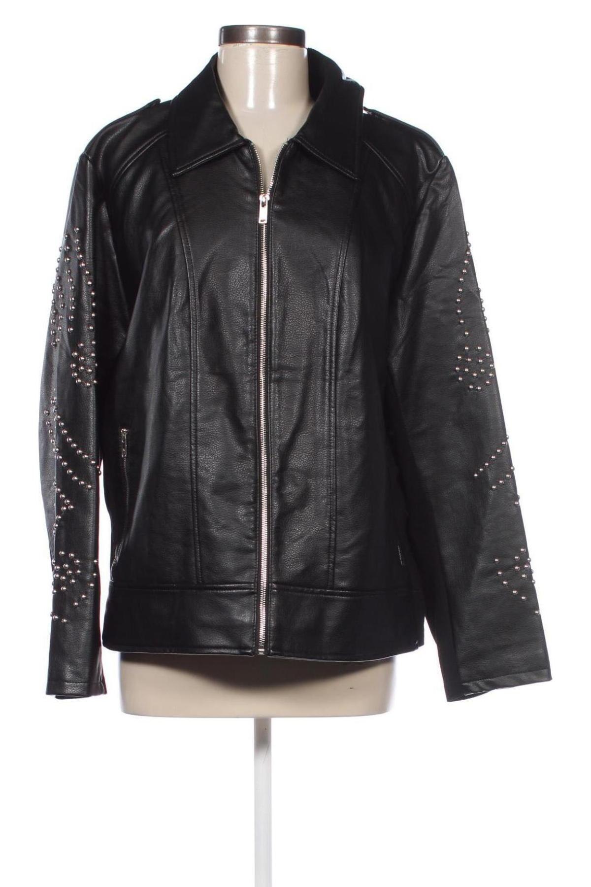 Damen Lederjacke Ms Mode, Größe XXL, Farbe Schwarz, Preis 40,99 €