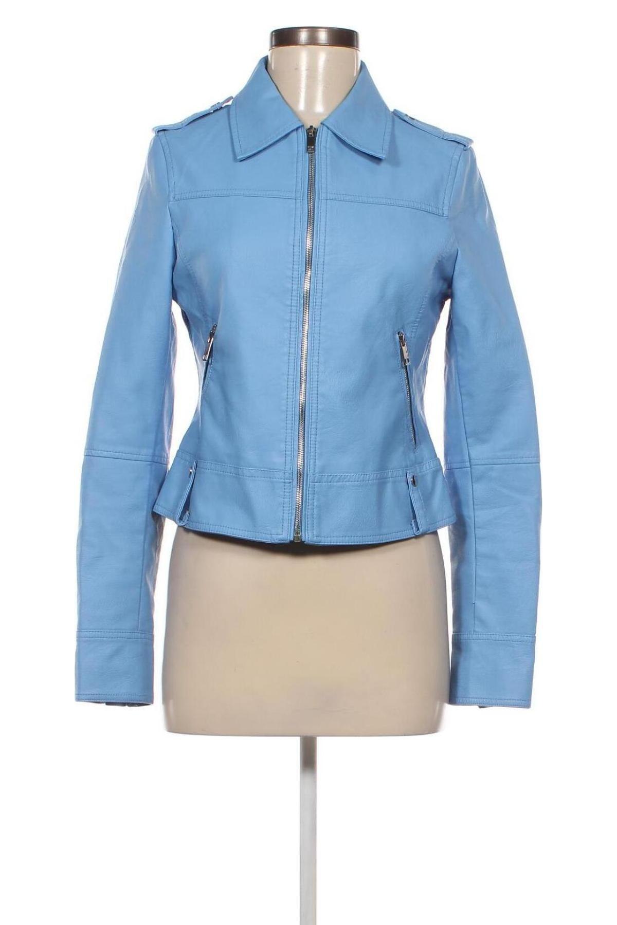 Damen Lederjacke Twins, Größe M, Farbe Blau, Preis € 29,67