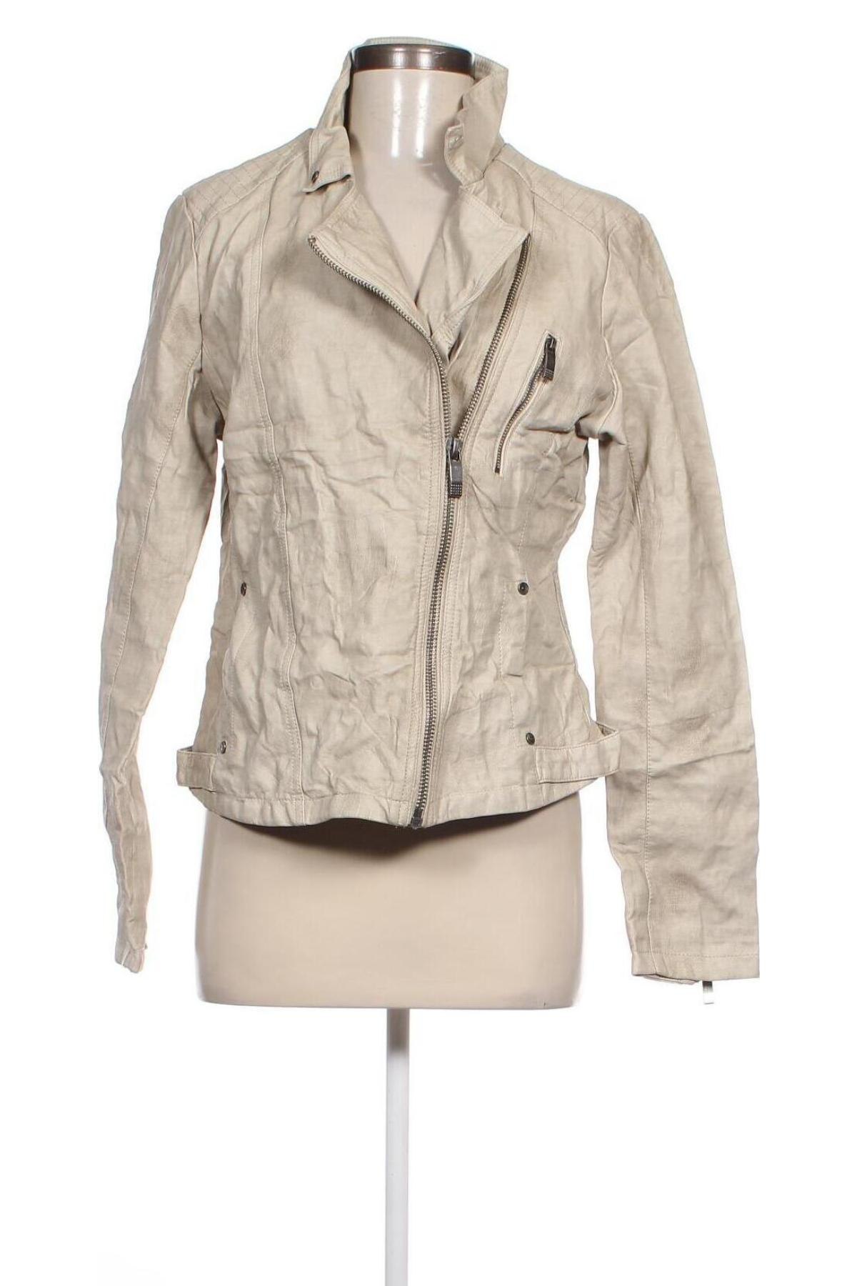 Damen Lederjacke Up 2 Fashion, Größe M, Farbe Beige, Preis 16,99 €