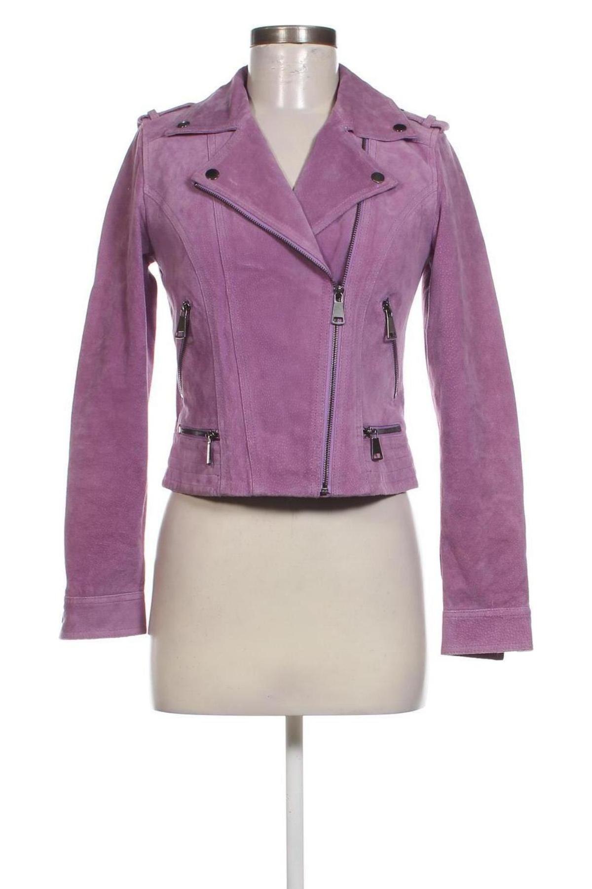 Damen Lederjacke Vero Moda, Größe S, Farbe Lila, Preis € 45,54