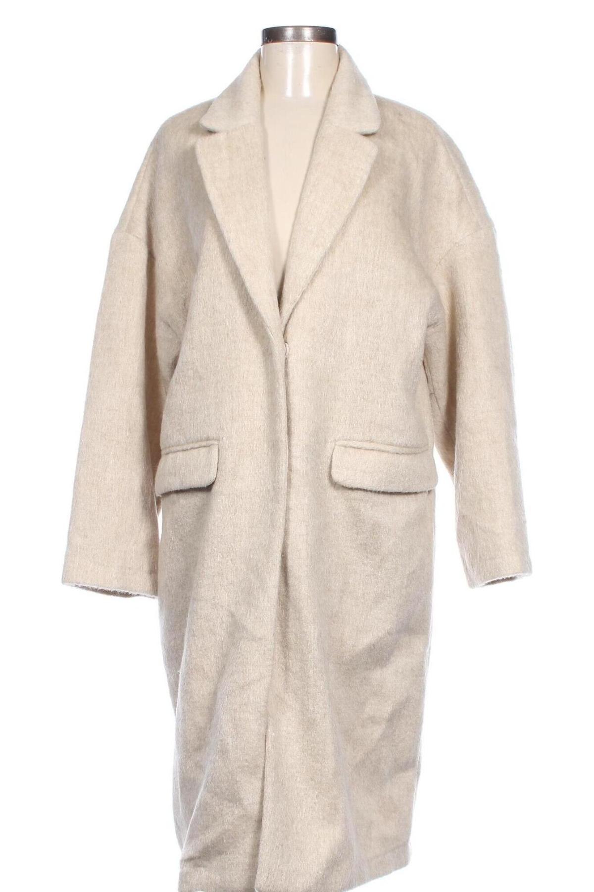 Damenmantel H&M, Größe L, Farbe Beige, Preis 61,49 €