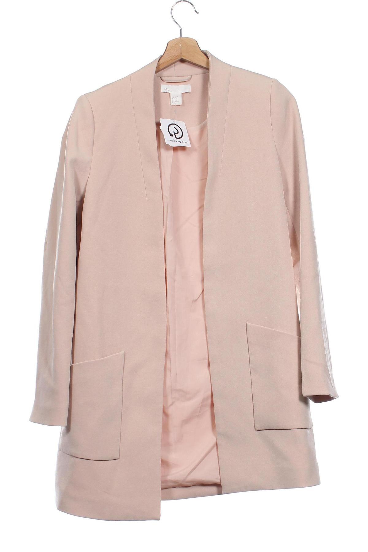 Damen Blazer H&M, Größe XS, Farbe Beige, Preis 24,46 €