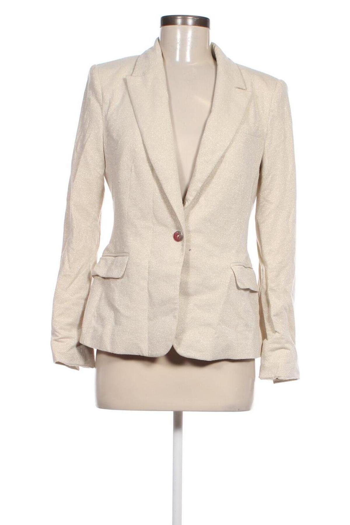 Damen Blazer Zara, Größe L, Farbe Ecru, Preis € 24,55