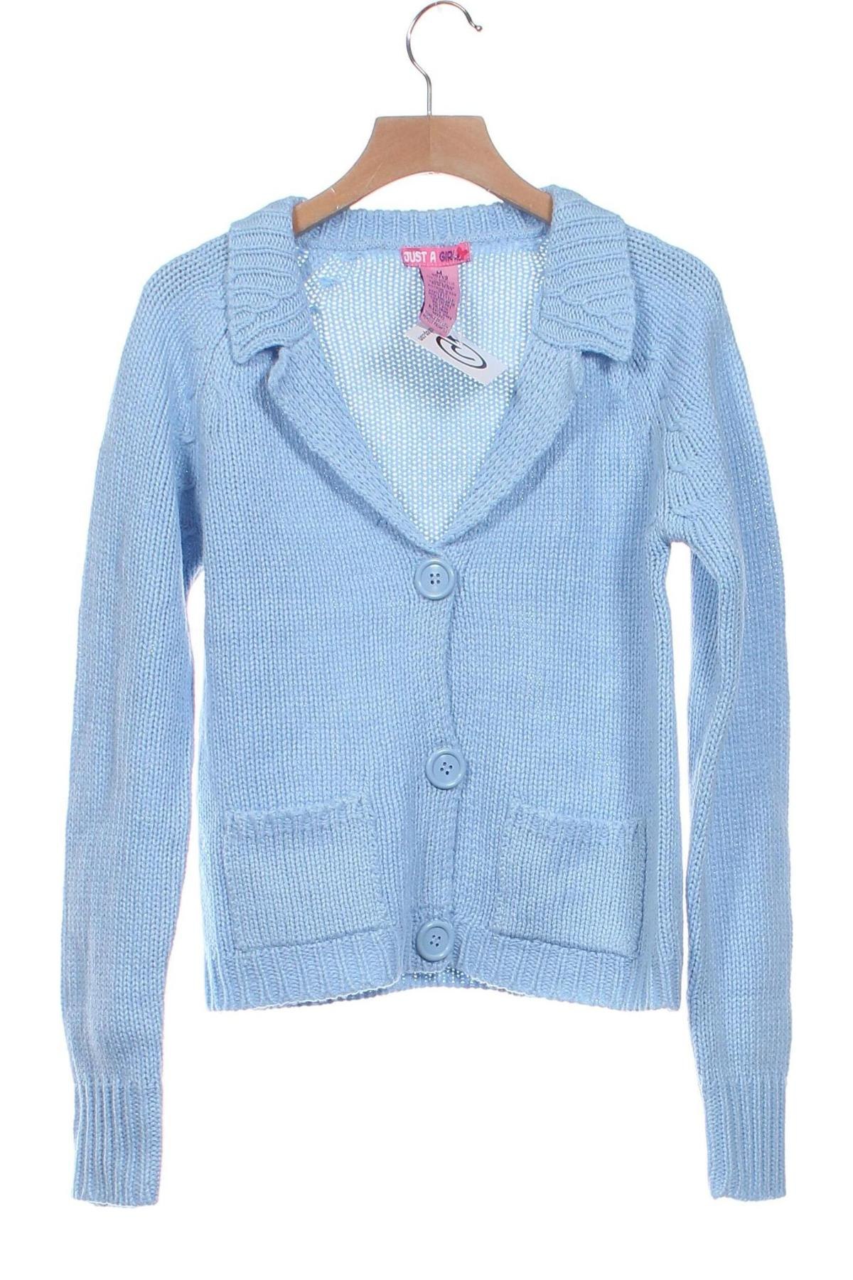 Kinder Strickjacke, Größe 10-11y/ 146-152 cm, Farbe Blau, Preis € 5,99