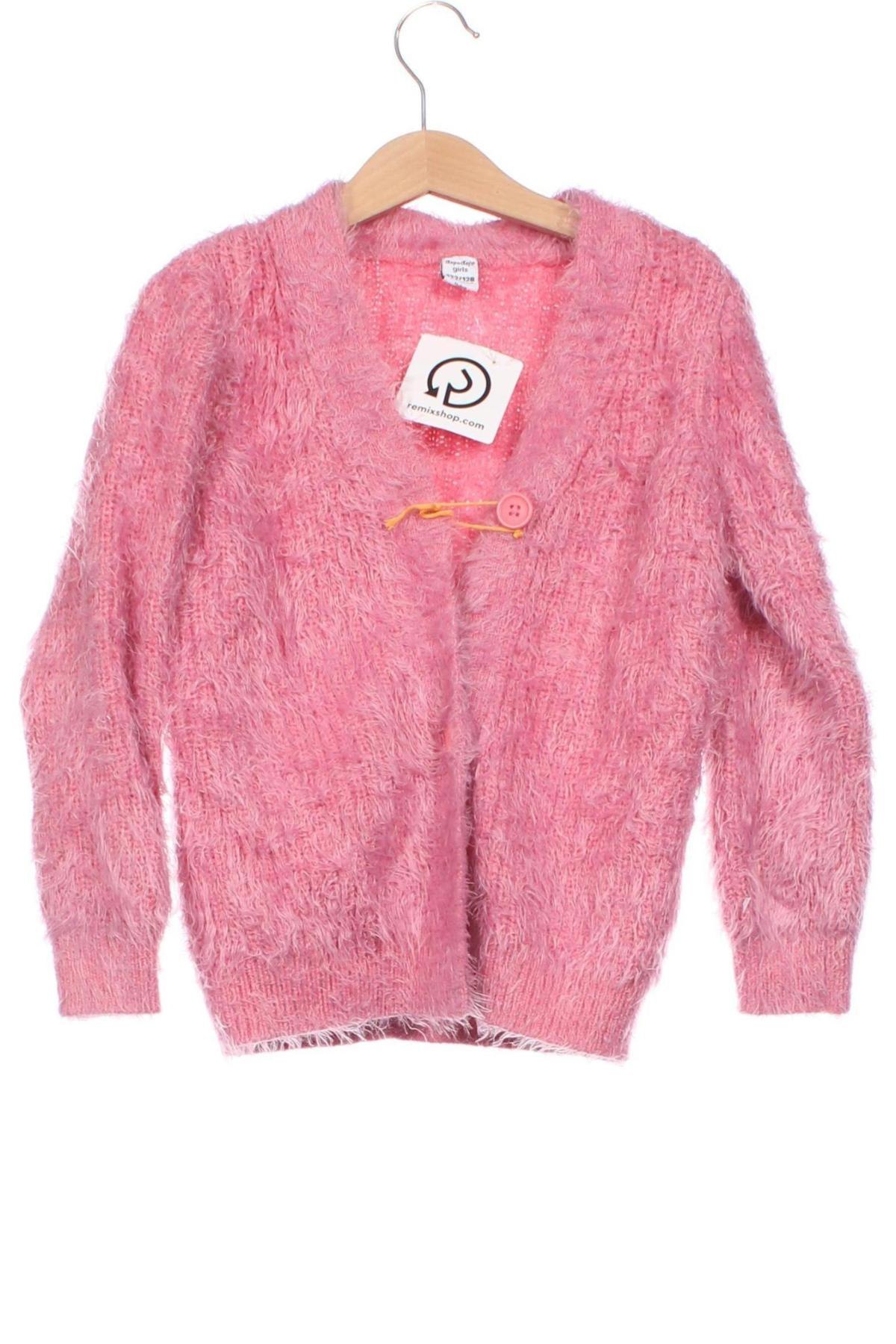 Kinder Strickjacke Dopo Dopo, Größe 6-7y/ 122-128 cm, Farbe Rosa, Preis 8,99 €