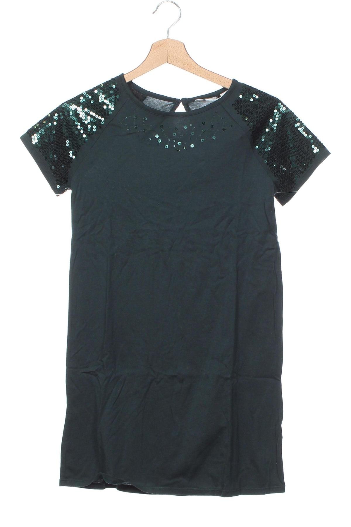 Rochie pentru copii H&M, Mărime 10-11y/ 146-152 cm, Culoare Verde, Preț 61,22 Lei