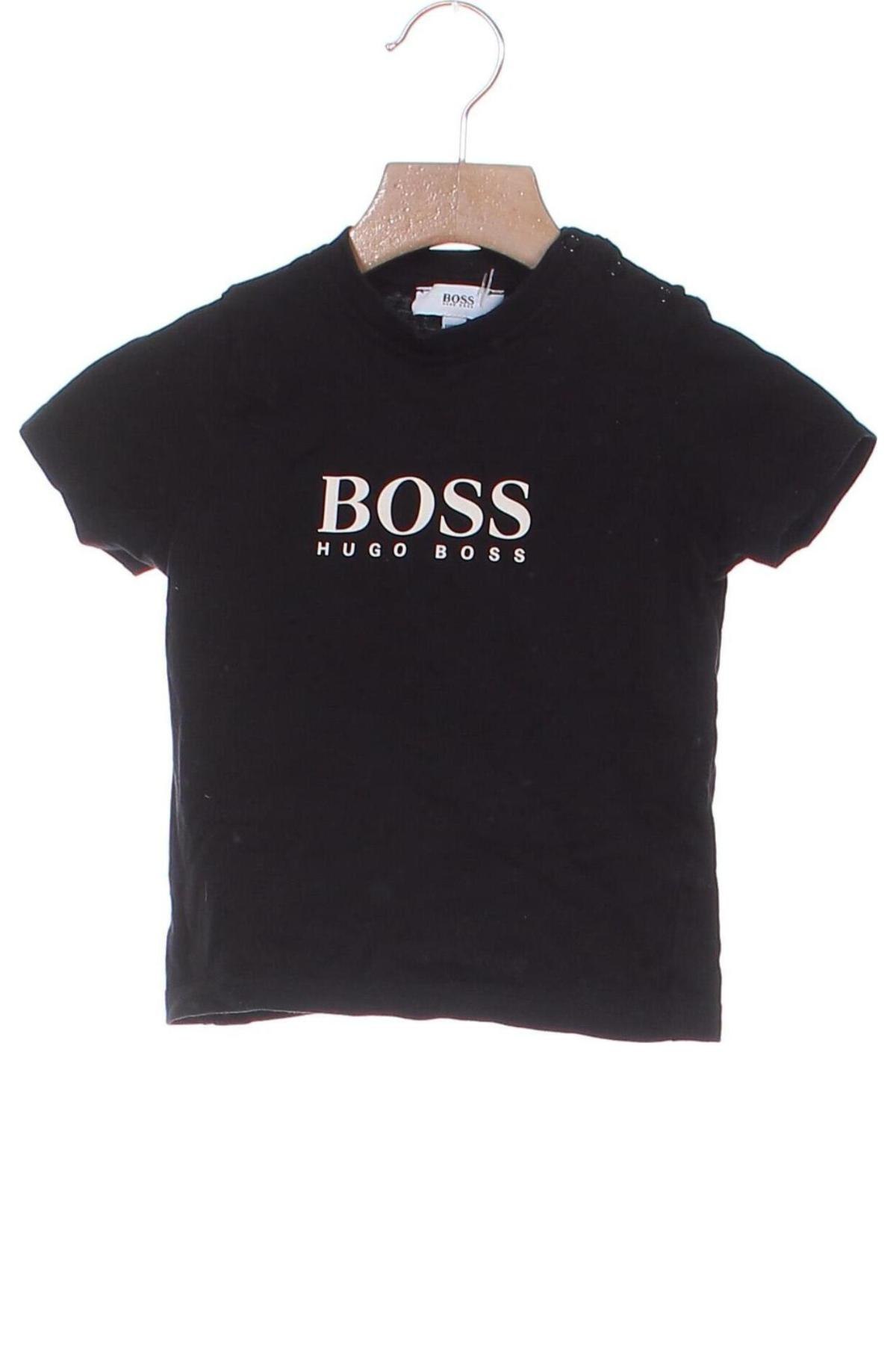 Dziecięcy T-shirt BOSS, Rozmiar 12-18m/ 80-86 cm, Kolor Czarny, Cena 78,16 zł