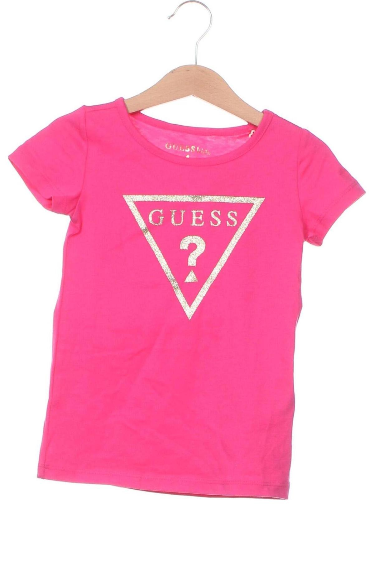 Παιδικό μπλουζάκι Guess, Μέγεθος 3-4y/ 104-110 εκ., Χρώμα Ρόζ , Τιμή 24,00 €