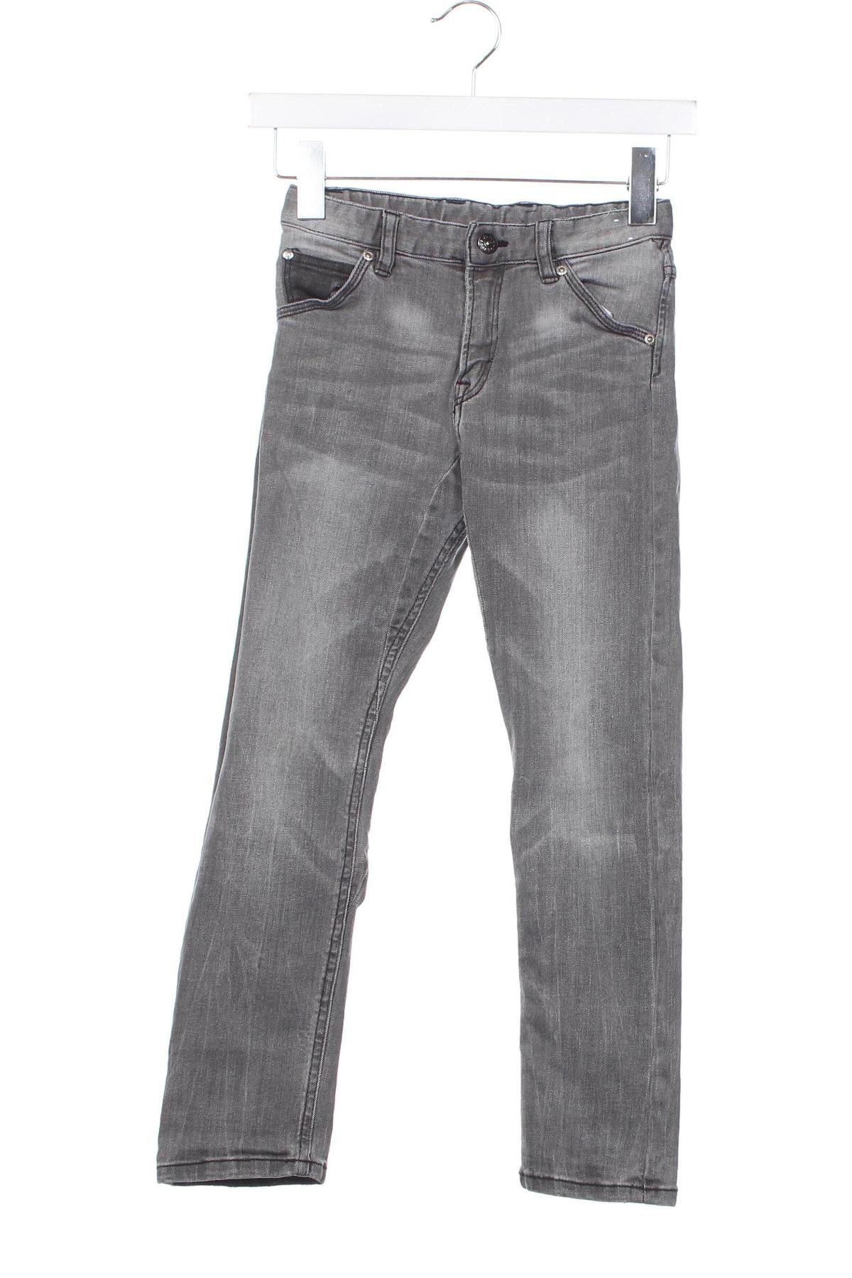 Dziecięce jeansy H&M, Rozmiar 6-7y/ 122-128 cm, Kolor Szary, Cena 73,89 zł