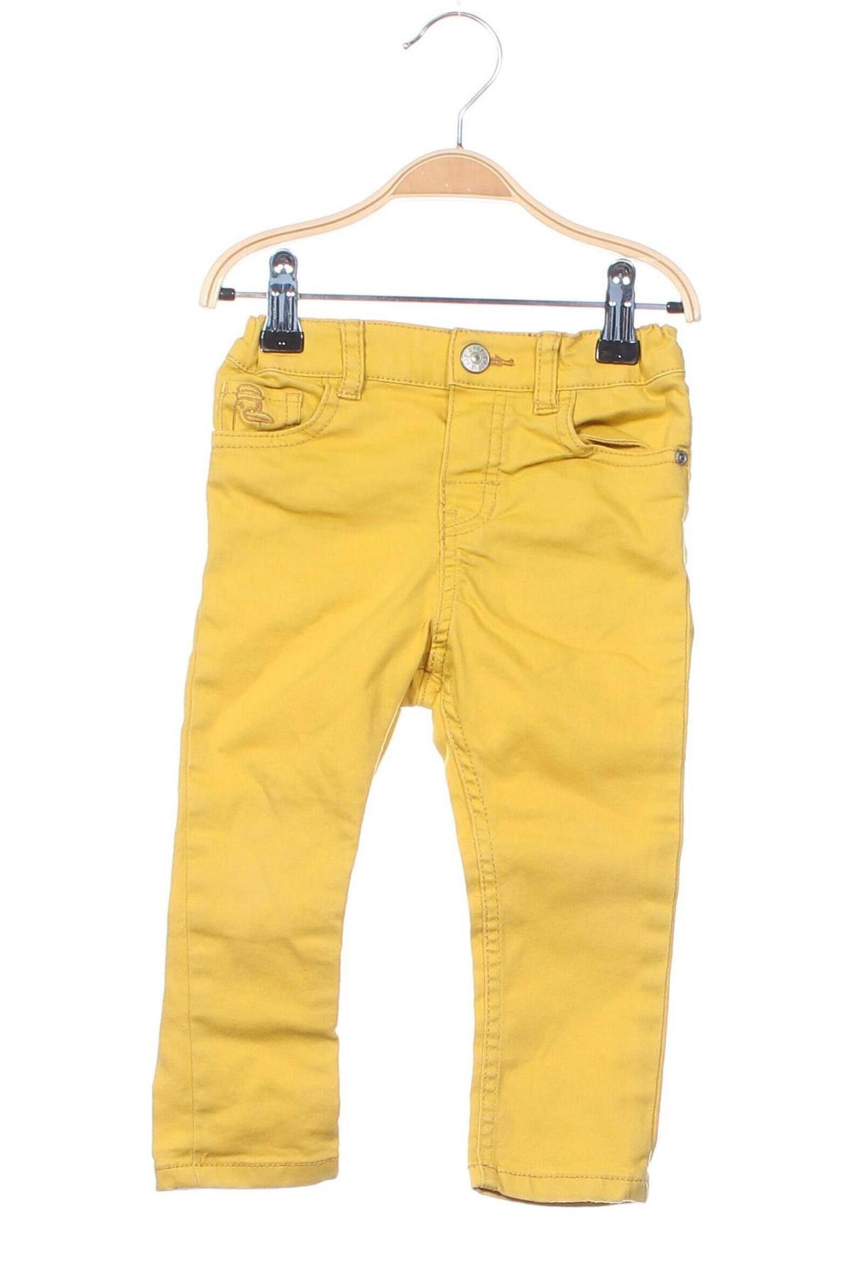 Pantaloni pentru copii H&M, Mărime 12-18m/ 80-86 cm, Culoare Galben, Preț 53,57 Lei