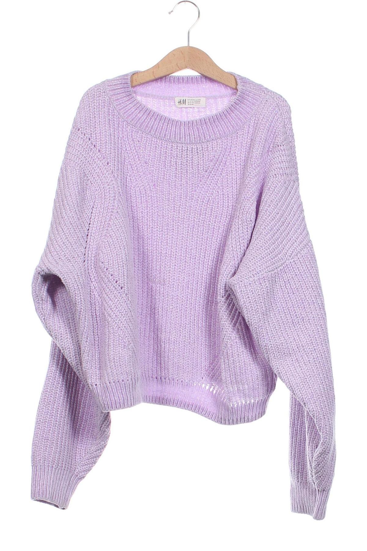 Dziecięcy sweter H&M, Rozmiar 12-13y/ 158-164 cm, Kolor Fioletowy, Cena 54,99 zł