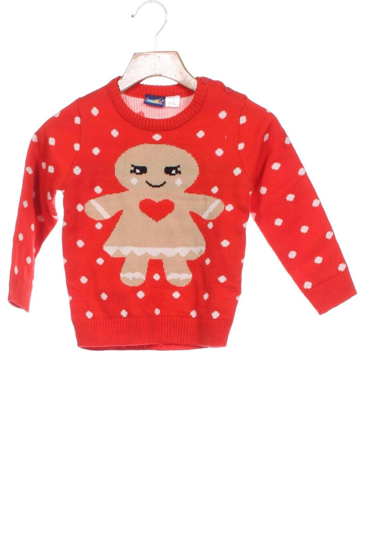 Dziecięcy sweter Lupilu, Rozmiar 18-24m/ 86-98 cm, Kolor Czerwony, Cena 33,99 zł