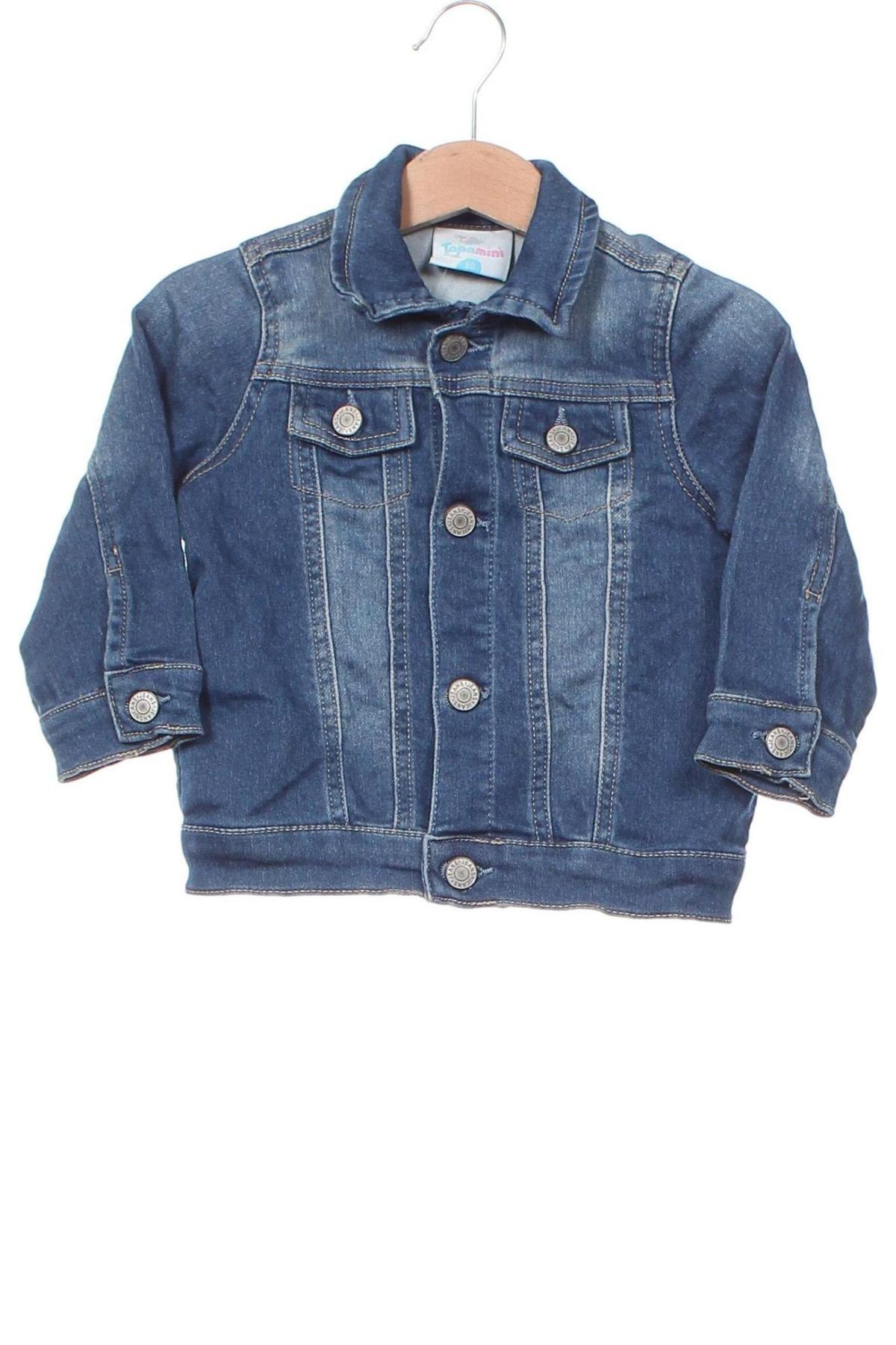 Kinder Jeansjacke Topomini, Größe 9-12m/ 74-80 cm, Farbe Blau, Preis € 18,49