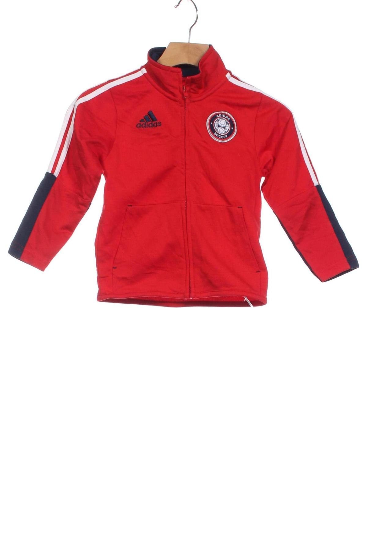 Παιδικό αθλητικό πάνω φόρμα Adidas, Μέγεθος 18-24m/ 86-98 εκ., Χρώμα Κόκκινο, Τιμή 17,49 €