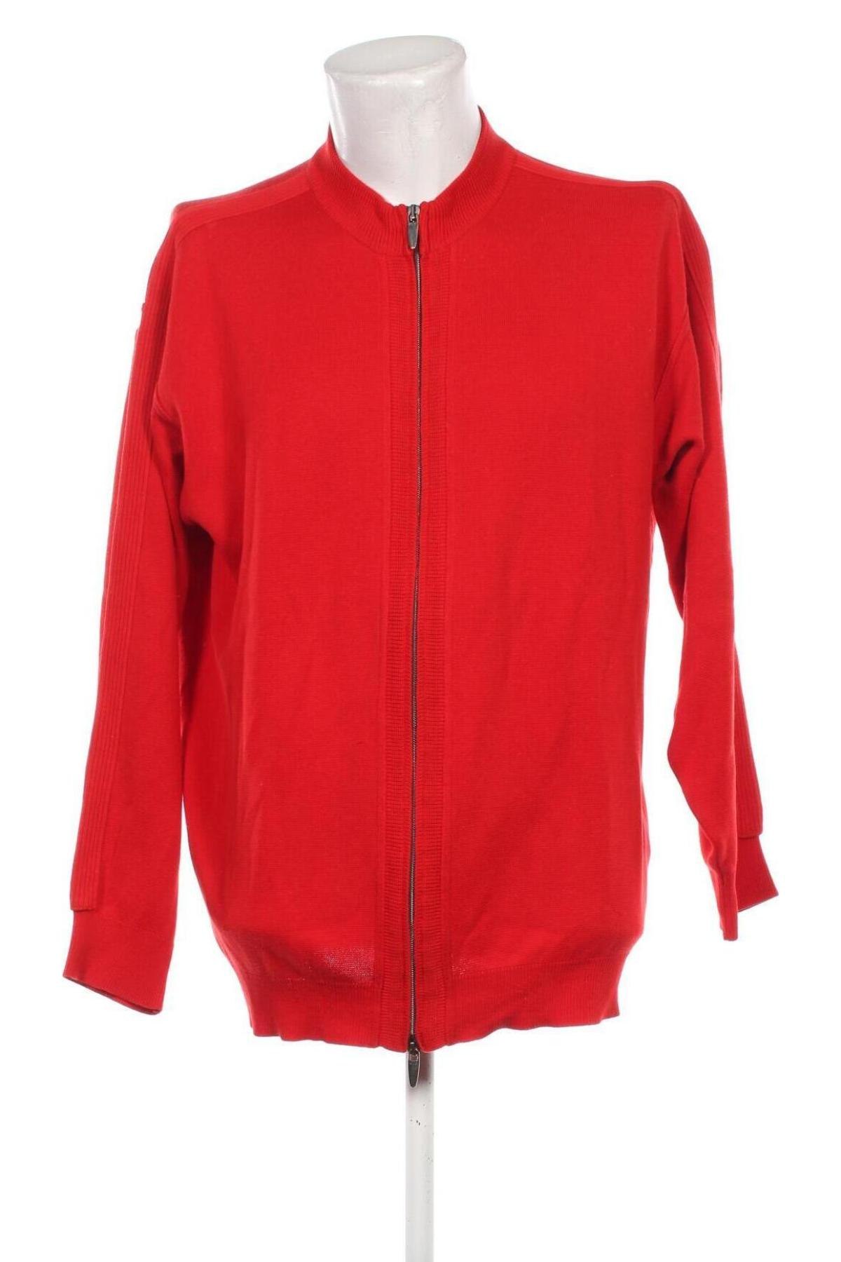 Herren Strickjacke Carlo Colucci, Größe XL, Farbe Rot, Preis 28,49 €