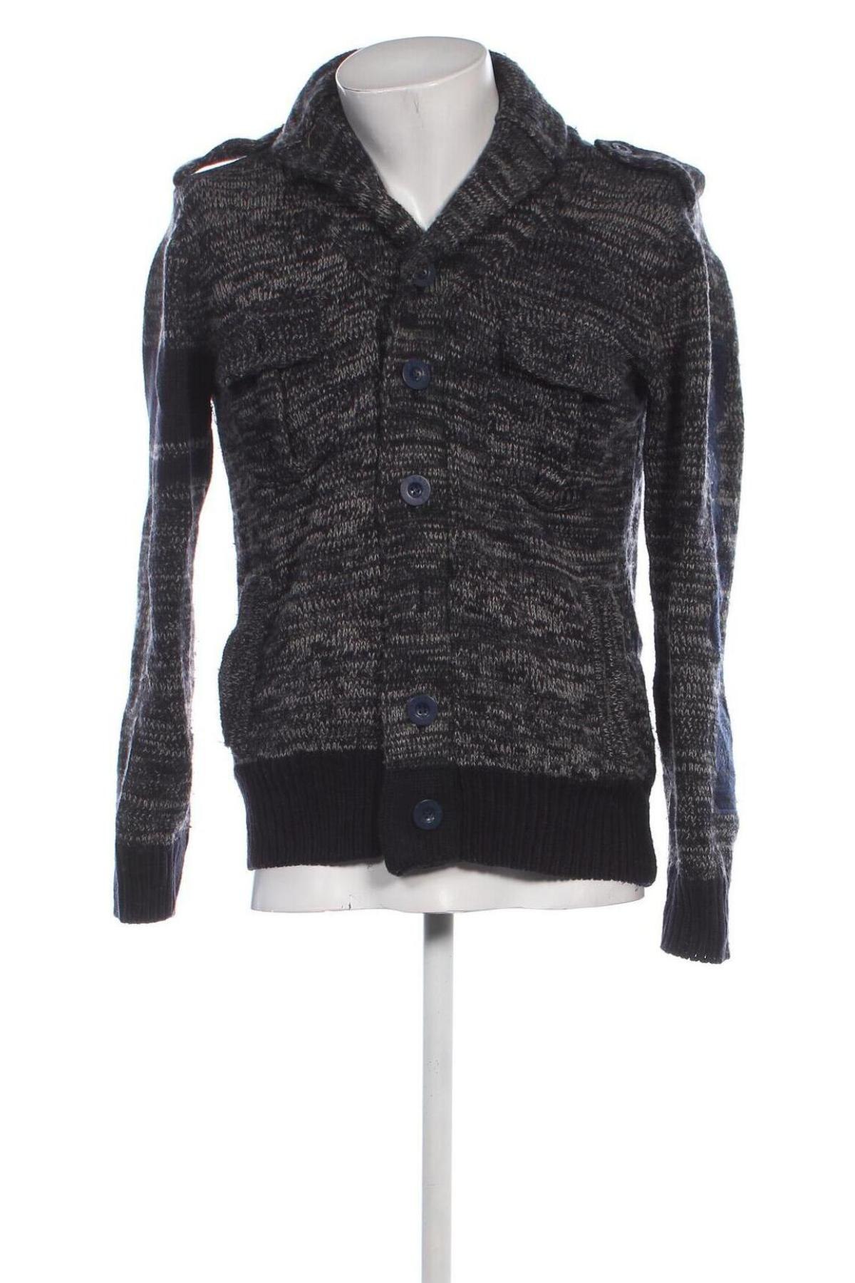 Herren Strickjacke Desigual, Größe L, Farbe Grau, Preis 28,49 €