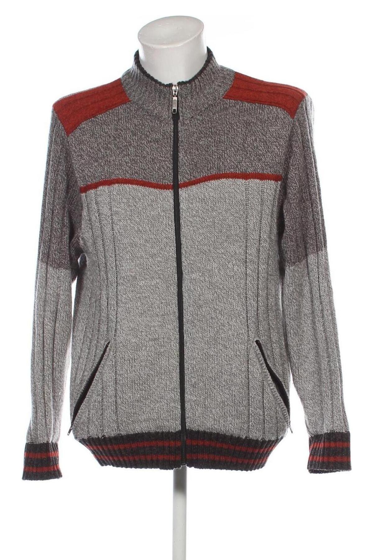 Herren Strickjacke Roger Kent, Größe L, Farbe Grau, Preis 33,99 €