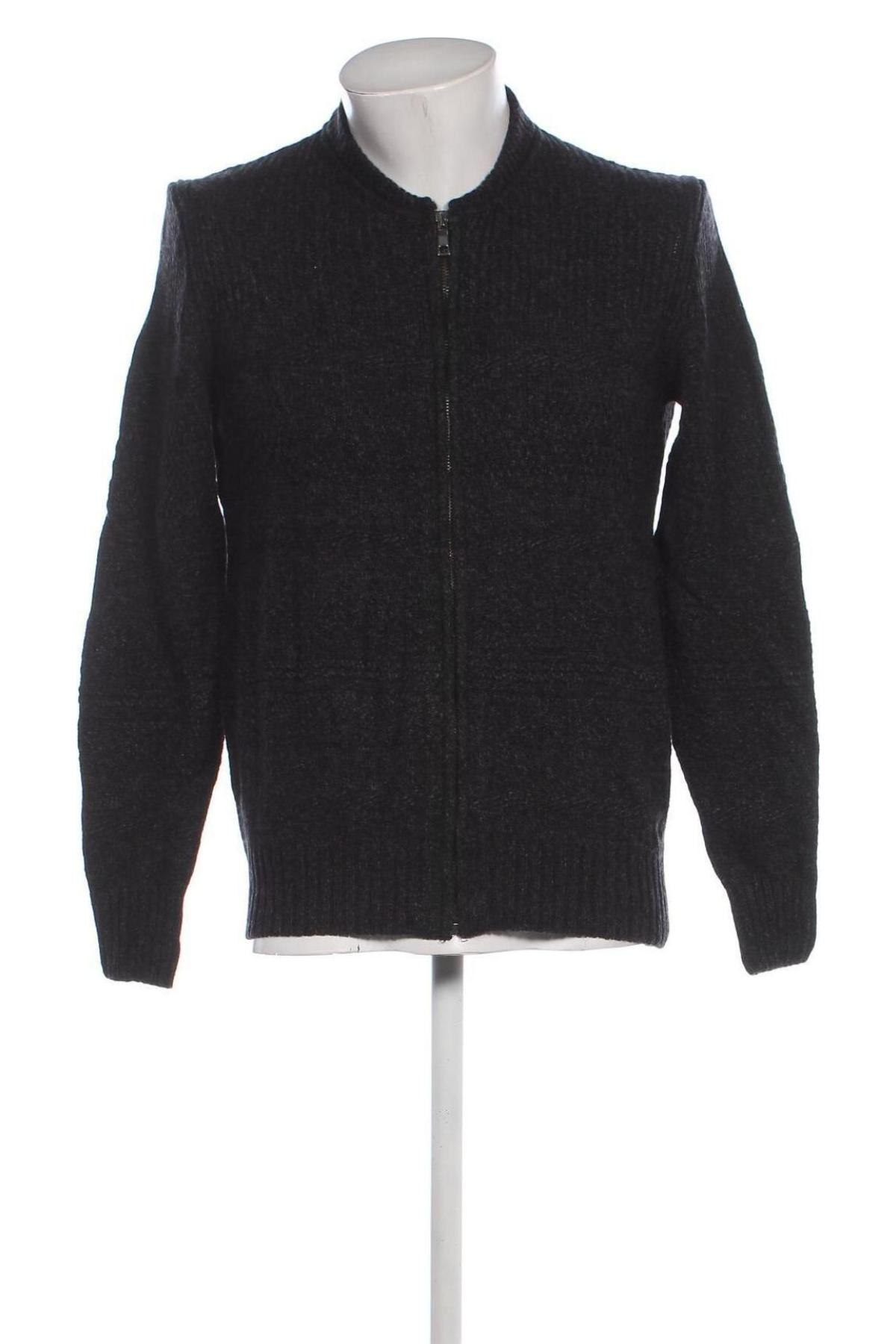 Herren Strickjacke Zara, Größe L, Farbe Schwarz, Preis € 22,49