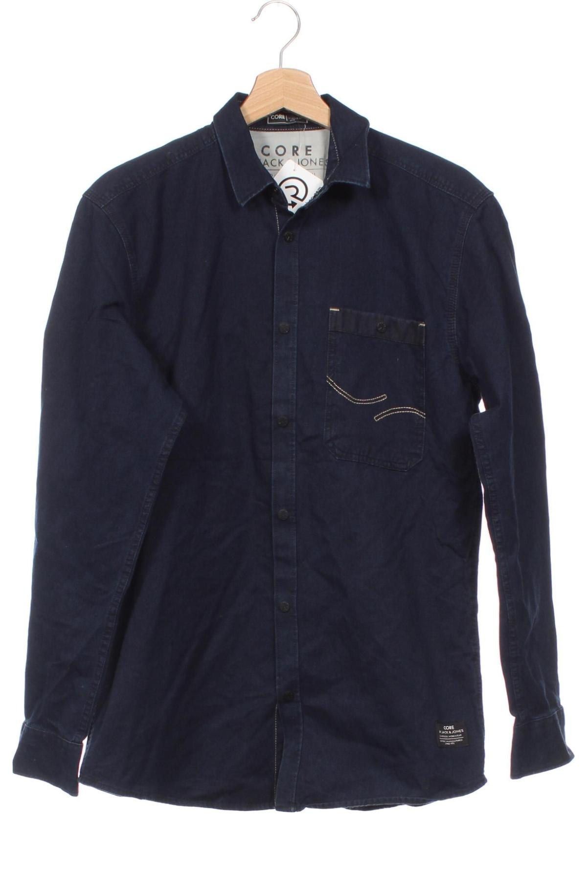 Herrenhemd Core By Jack & Jones, Größe S, Farbe Blau, Preis € 23,99