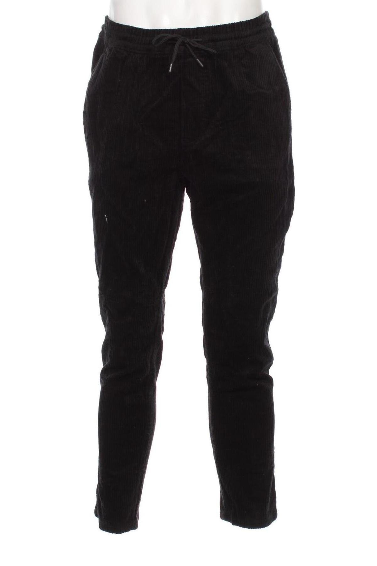 Pantaloni raiați de bărbați Only & Sons, Mărime L, Culoare Negru, Preț 128,99 Lei