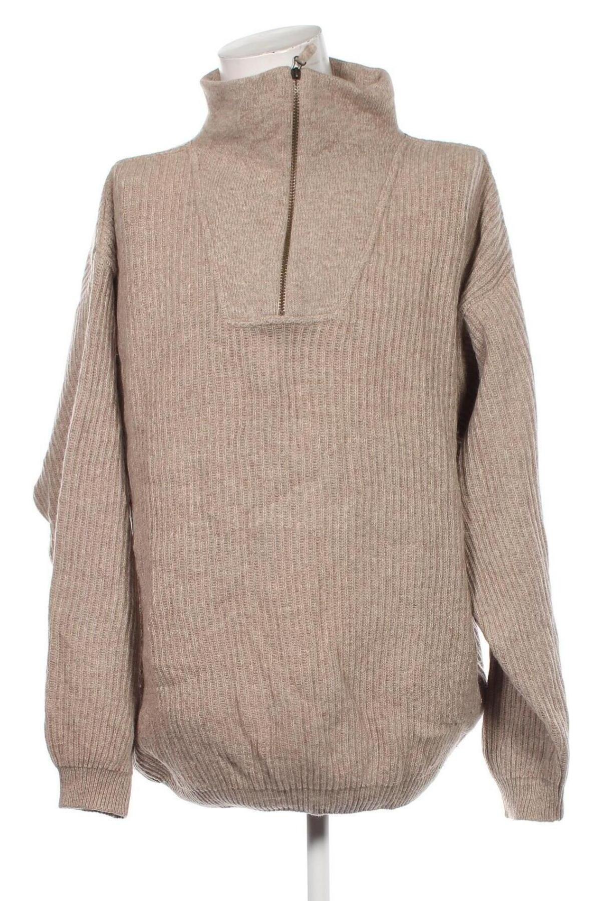 Męski sweter Camel, Rozmiar XXL, Kolor Beżowy, Cena 57,99 zł