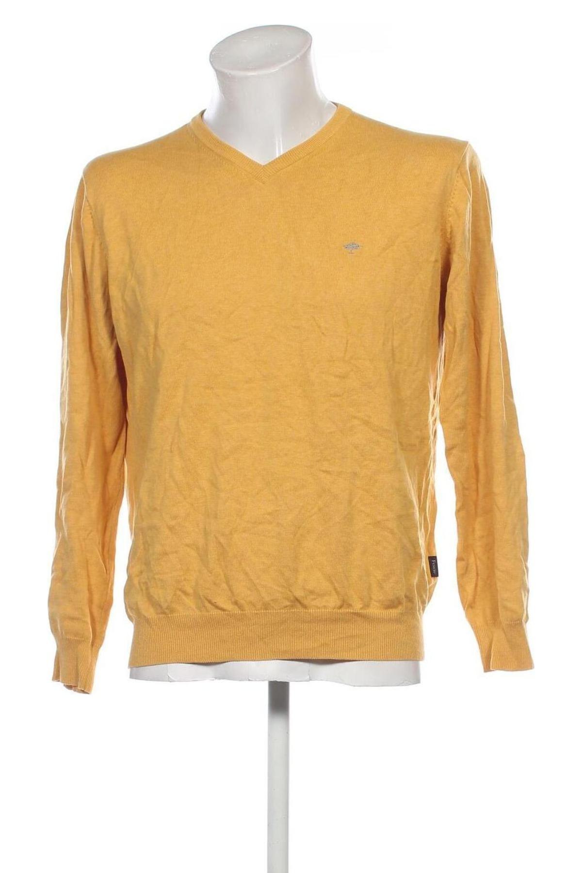 Herrenpullover Fynch-Hatton, Größe L, Farbe Gelb, Preis 28,49 €