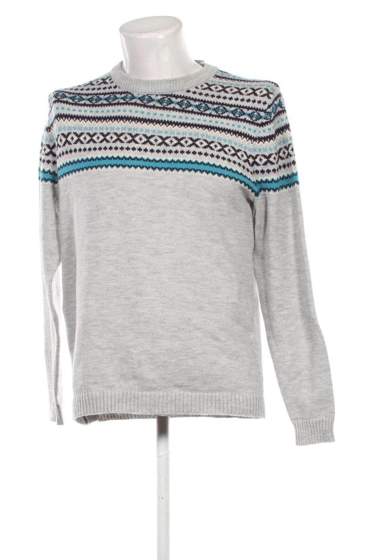 Męski sweter Pull&Bear, Rozmiar L, Kolor Szary, Cena 57,99 zł