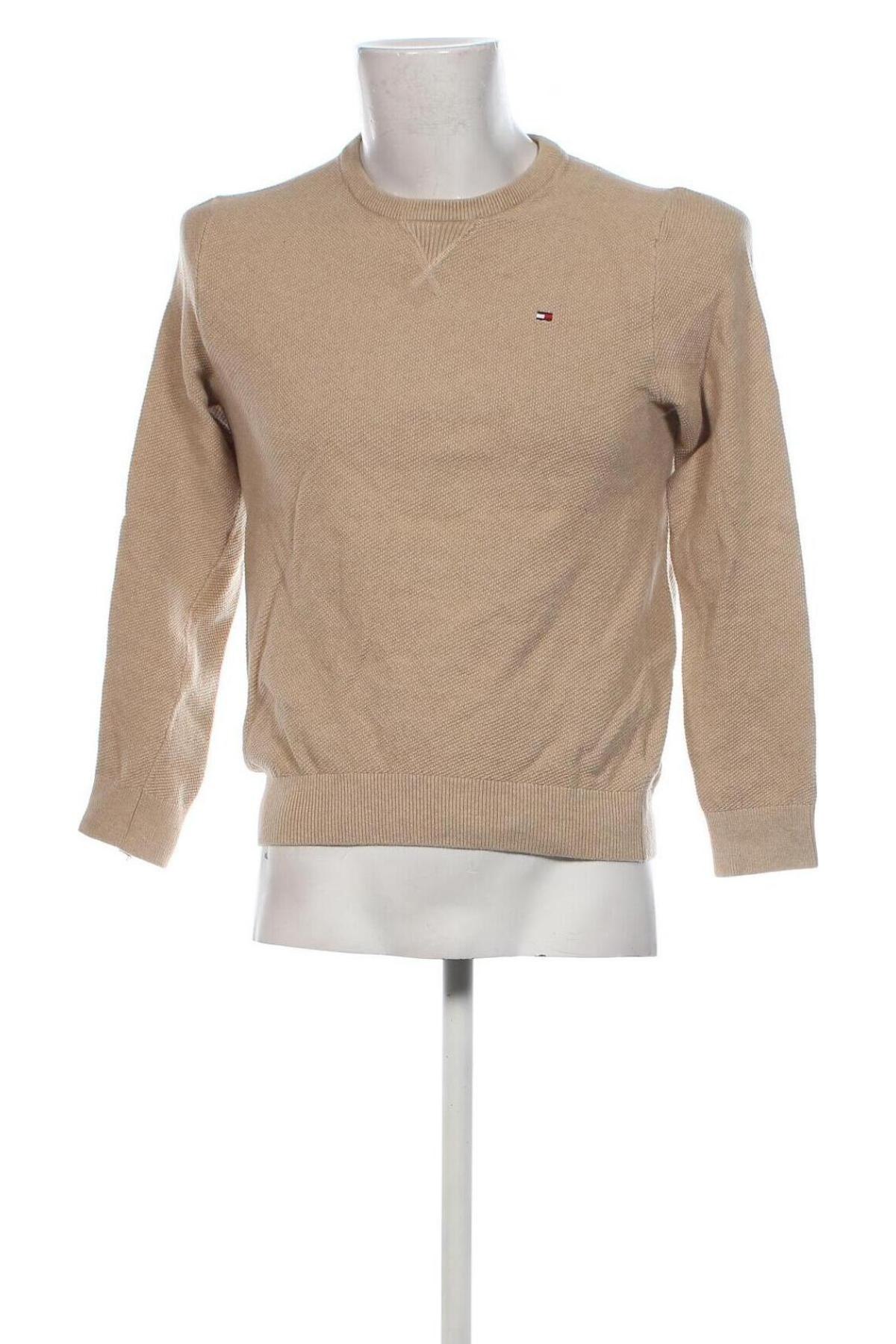 Herrenpullover Tommy Hilfiger, Größe M, Farbe Beige, Preis 40,49 €