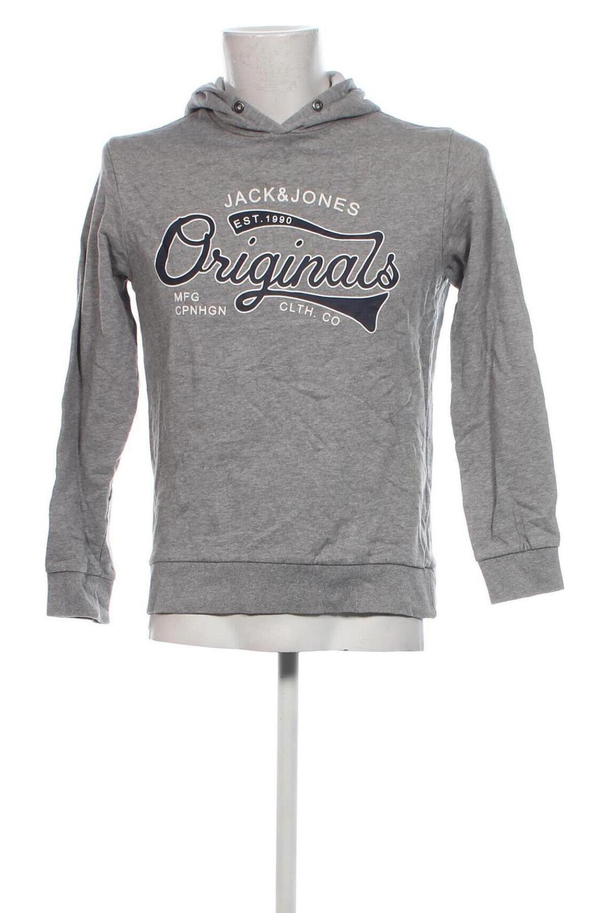 Herren Sweatshirt Jack & Jones, Größe S, Farbe Grau, Preis € 12,49