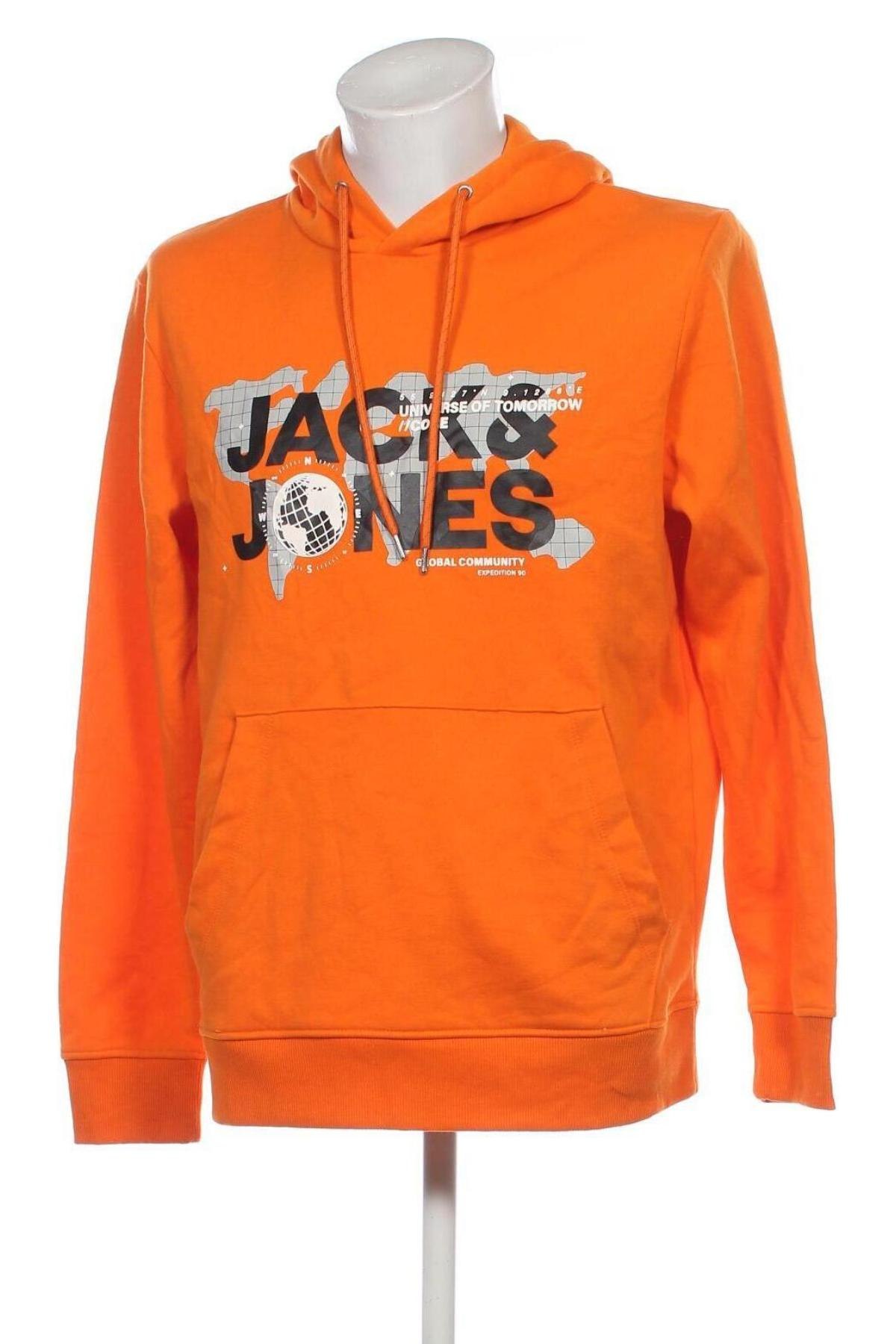 Hanorac de bărbați Jack & Jones, Mărime XL, Culoare Portocaliu, Preț 111,99 Lei