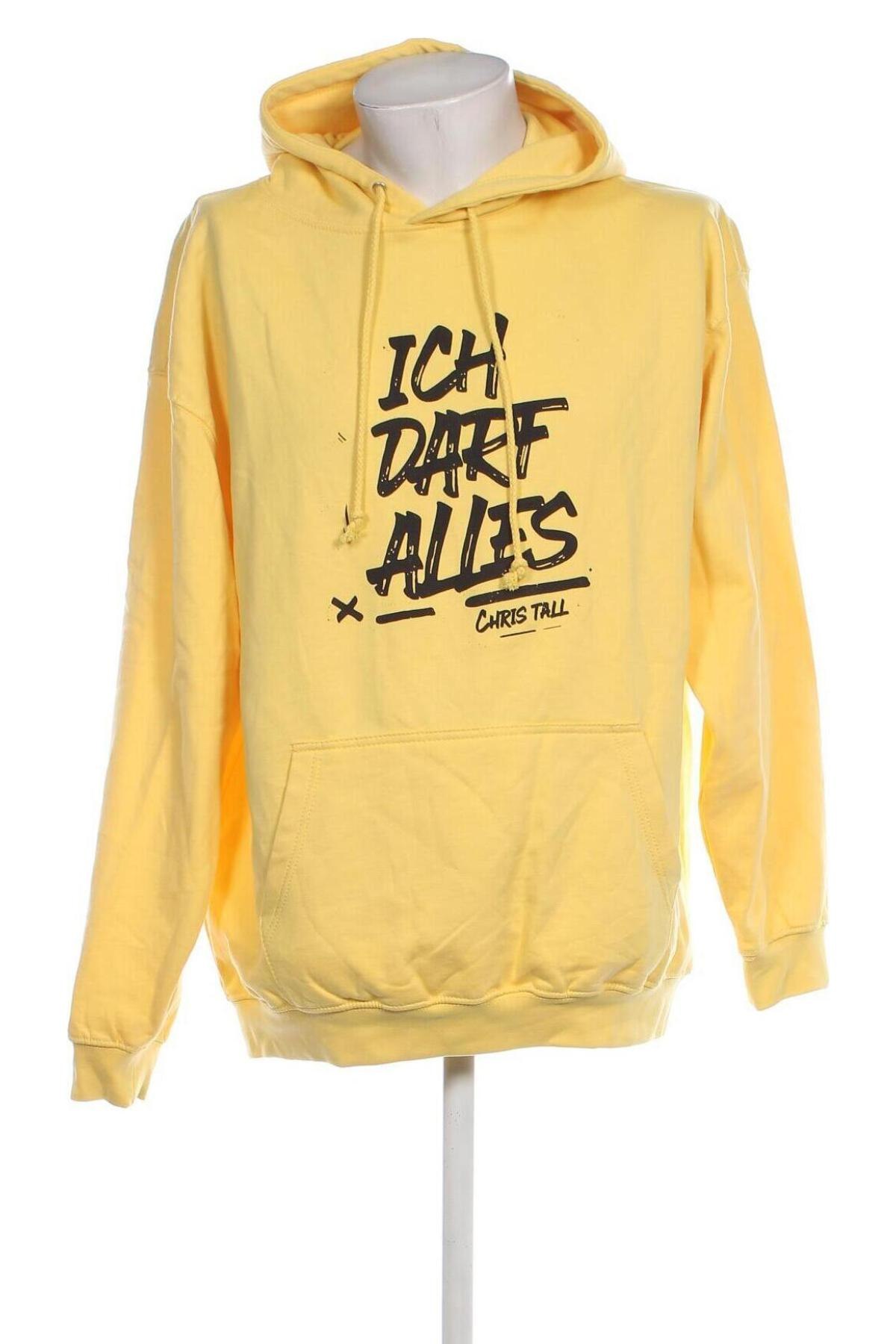 Herren Sweatshirt Just hoods, Größe XL, Farbe Gelb, Preis 27,49 €