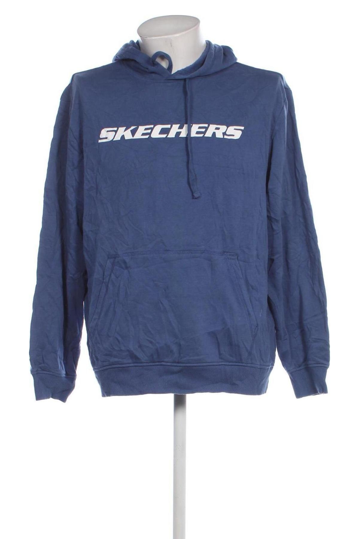 Herren Sweatshirt Skechers, Größe L, Farbe Blau, Preis 18,99 €