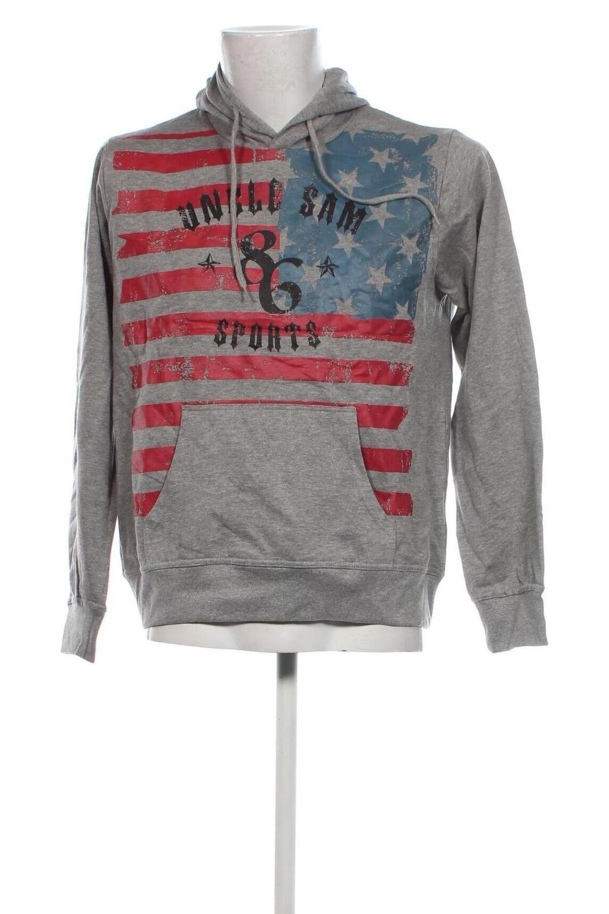 Herren Sweatshirt Uncle Sam, Größe L, Farbe Grau, Preis € 19,49