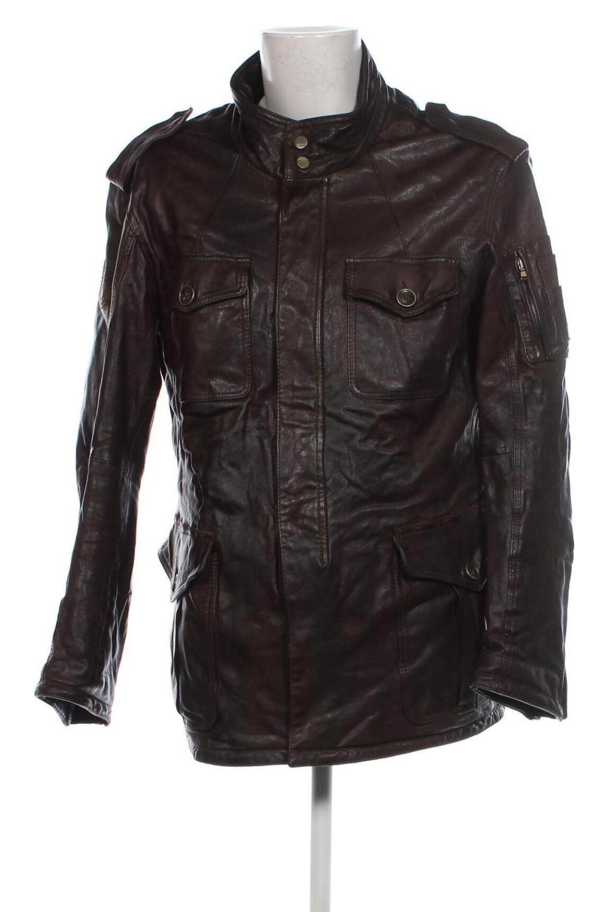 Herren Lederjacke Napapijri, Größe XXL, Farbe Braun, Preis € 225,99