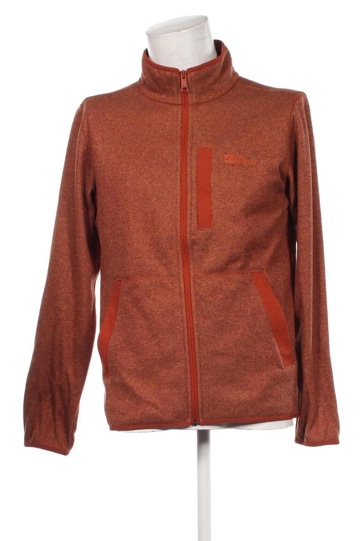 Ανδρική ζακέτα fleece Jack Wolfskin, Μέγεθος M, Χρώμα Καφέ, Τιμή 29,99 €