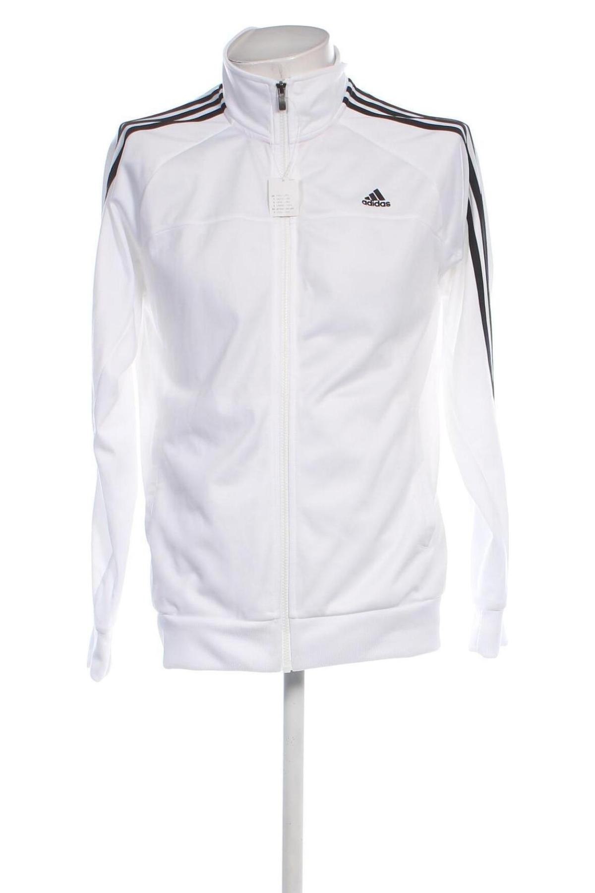 Herren Sportoberteil Adidas, Größe M, Farbe Weiß, Preis 32,49 €