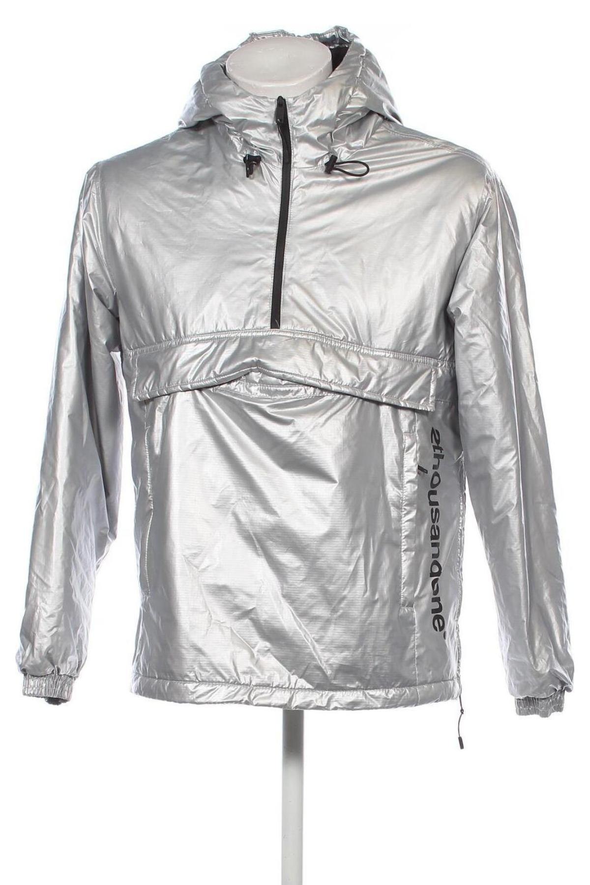 Herrenjacke Bershka, Größe S, Farbe Silber, Preis € 35,00