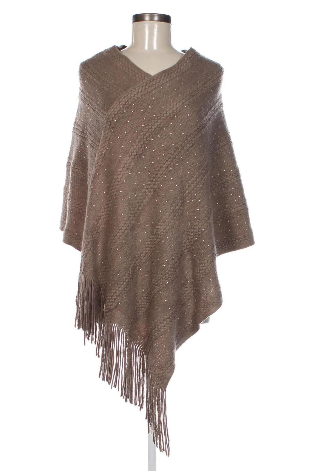 Poncho, Größe L, Farbe Braun, Preis € 20,49