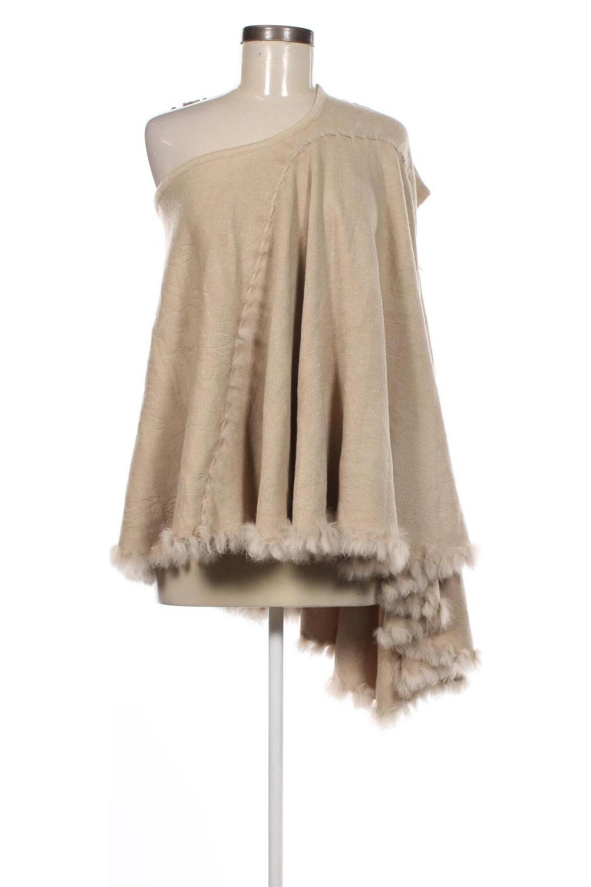 Poncho, Größe L, Farbe Beige, Preis € 20,49