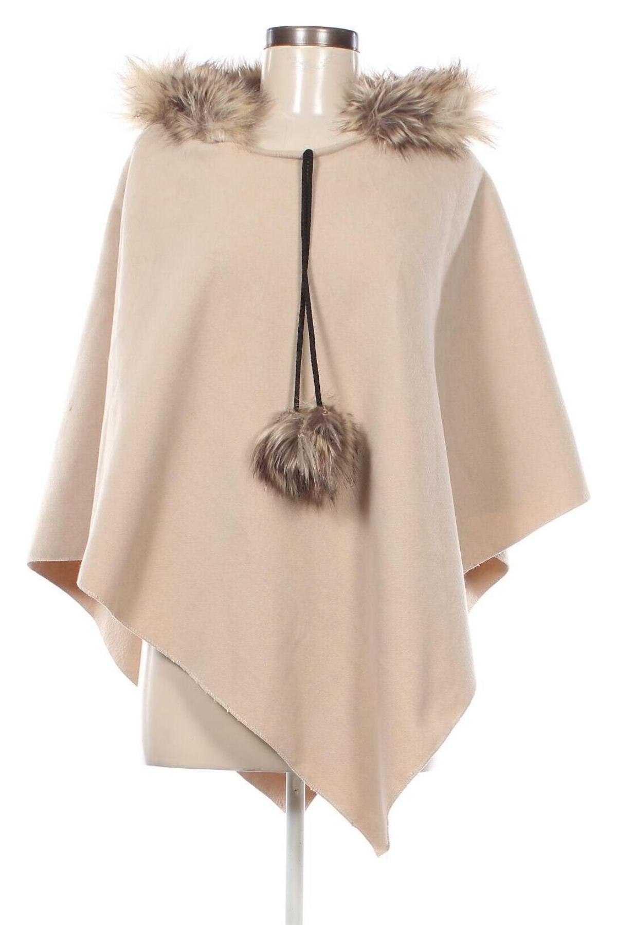 Poncho, Größe M, Farbe Beige, Preis 20,49 €