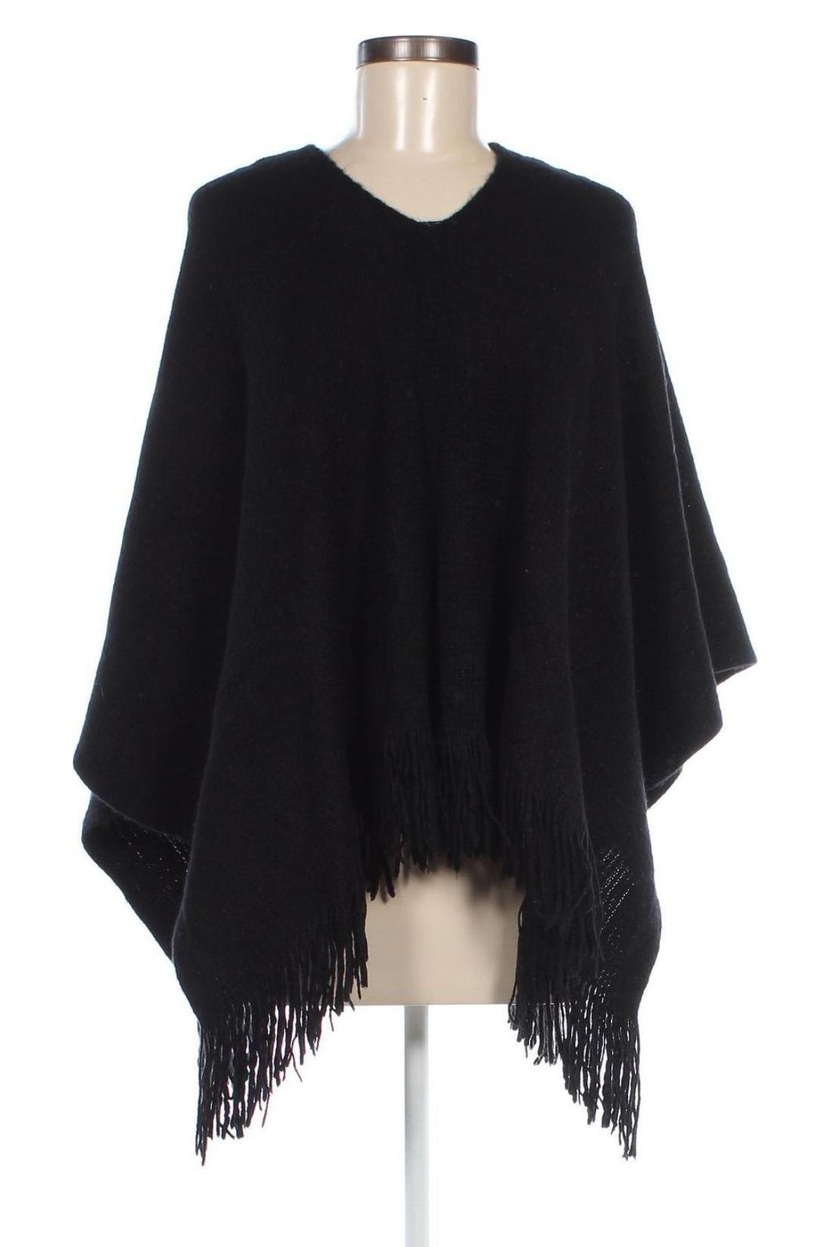 Poncho Laura Torelli, Größe M, Farbe Schwarz, Preis € 20,49