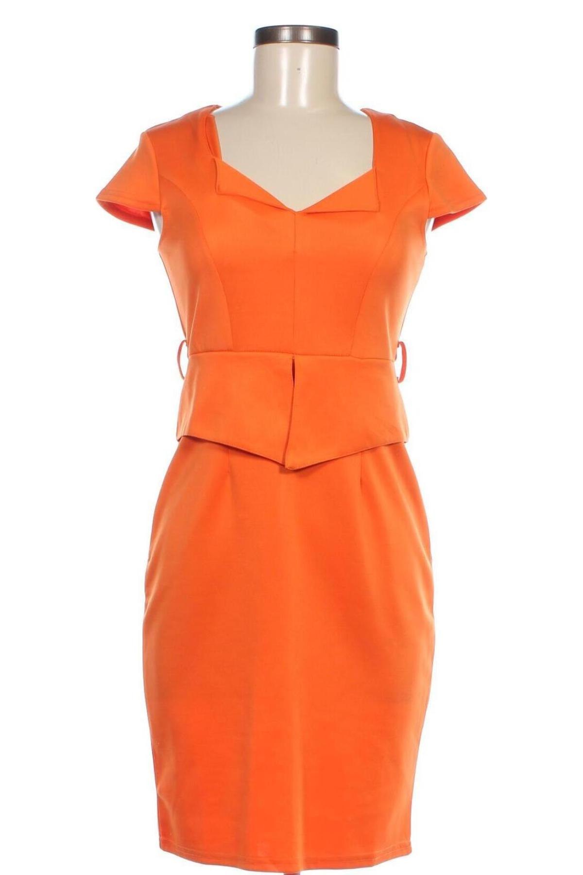 Kleid, Größe S, Farbe Orange, Preis 15,00 €