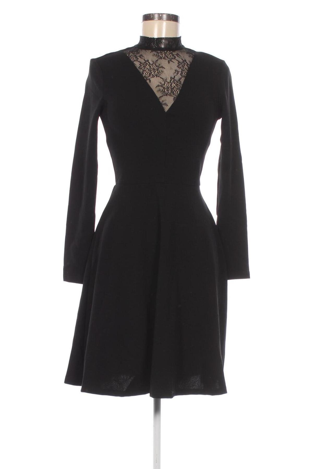 Kleid Jacqueline De Yong, Größe XS, Farbe Schwarz, Preis 16,99 €