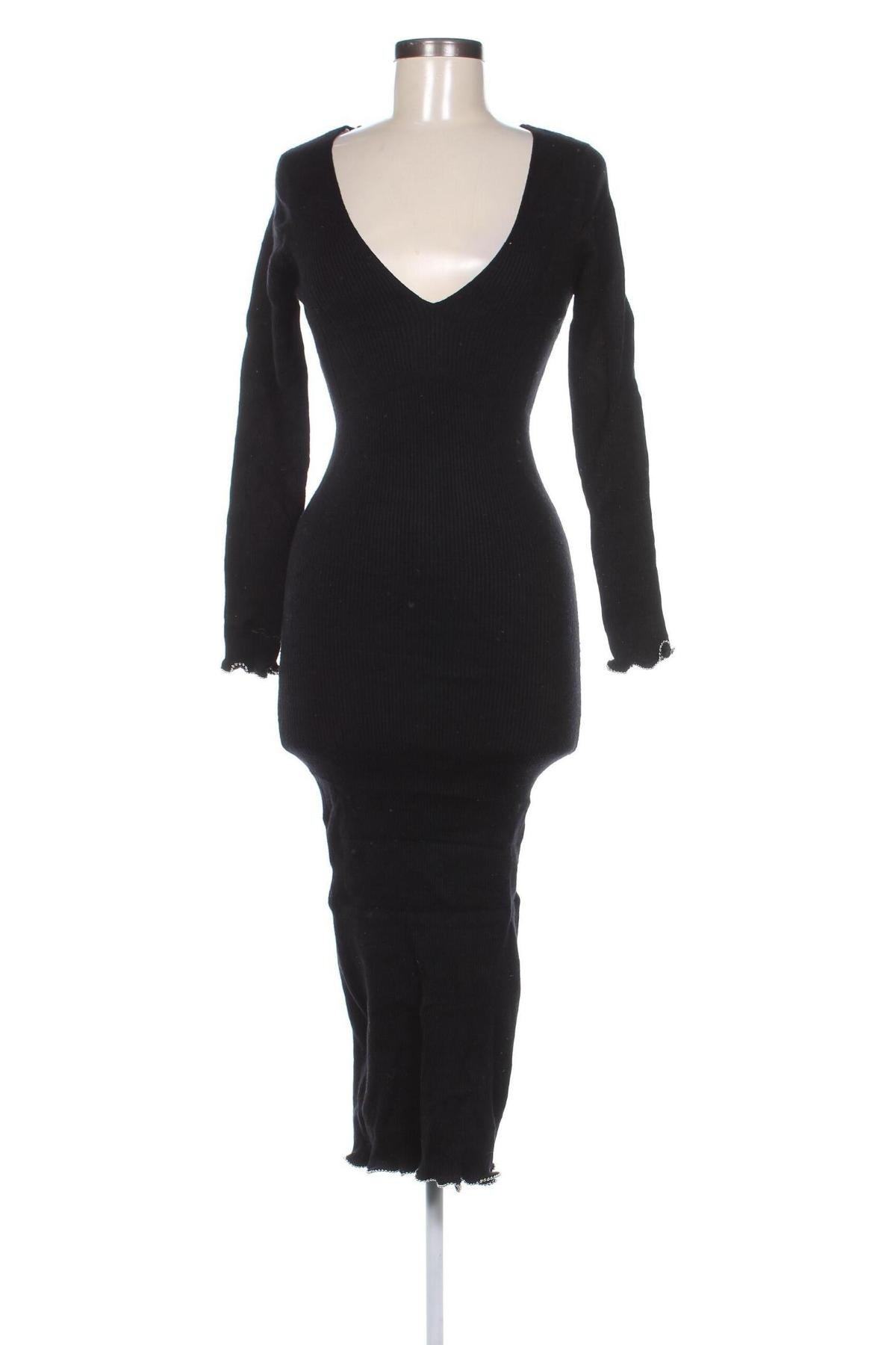 Rochie Zara Knitwear, Mărime L, Culoare Negru, Preț 102,99 Lei