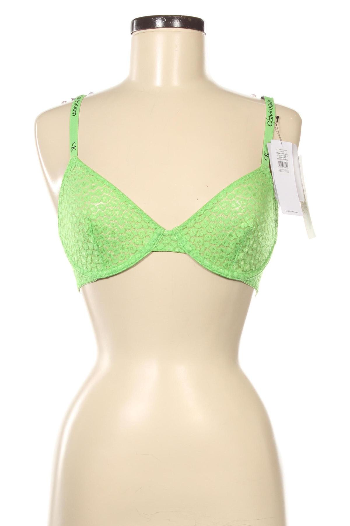 Sutien Calvin Klein, Mărime S, Culoare Verde, Preț 394,64 Lei