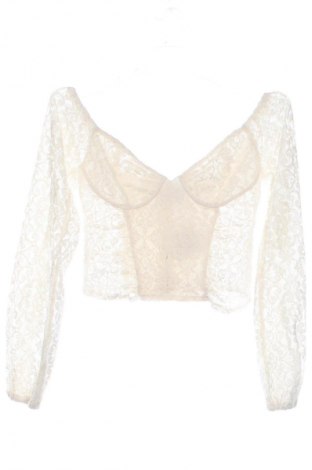 Γυναικεία μπλούζα Amisu, Μέγεθος S, Χρώμα Εκρού, Τιμή 6,99 €