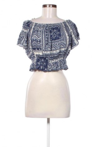 Дамска блуза Bershka, Размер M, Цвят Многоцветен, Цена 19,00 лв.